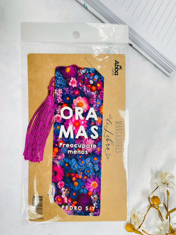 Image of Marcador de Libro con Tassel. Ora más