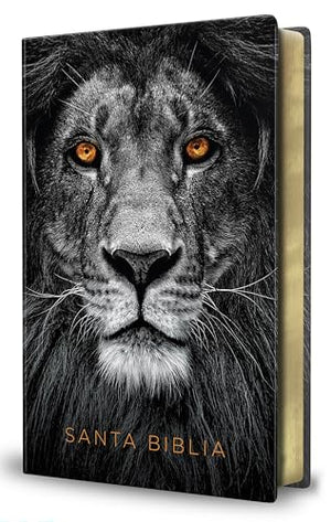 Biblia Tamaño Manual Letra Grande Léon de Judá Símil Piel