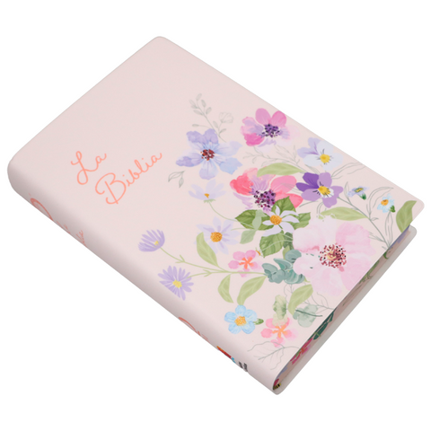 Image of Biblia TLA Mediana Letra Grande 11 Puntos Vinil Flower