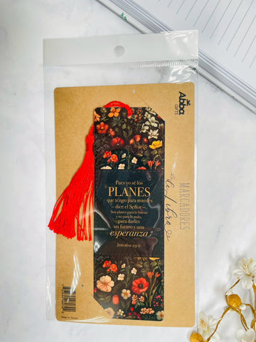 Image of Marcador de Libro con Tassel. Yo sé los Planes