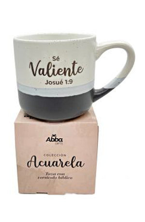 Taza 12 OZ Colección Acuarela: Sé Valiente