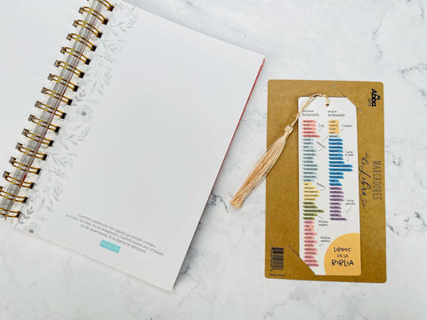 Image of Marcador de Libro con Tassel. Libros de la Biblia