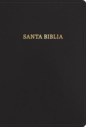 Biblia RVR 1960 Súper Gigante Negro Símil Piel con Índice