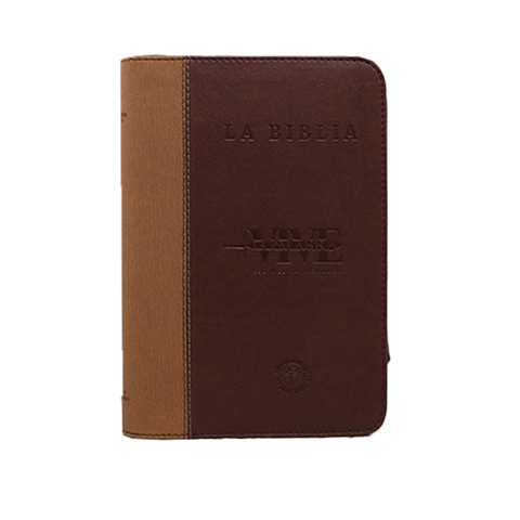 Image of Biblia TLA Vive la Palabra Mediana Letra Grande Símil Piel Marrón/Café