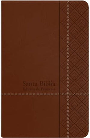Biblia RVR 1960 Promesas Letra Grande Tamaño Manual Café con Cierre