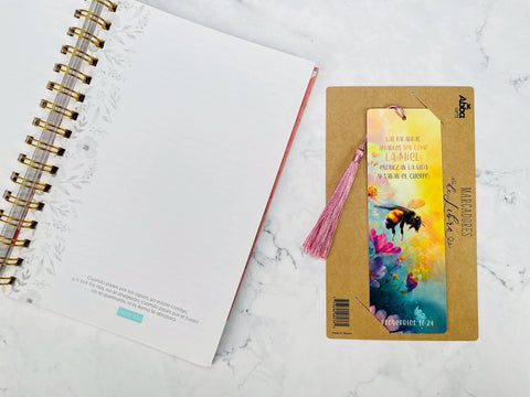 Image of Marcador de Libro con Tassel. Palabras Amables