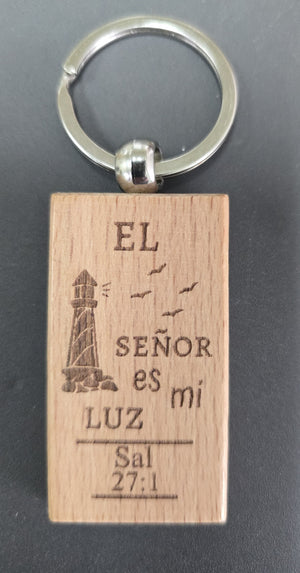 Llavero El Señor es mi luz salmos 27:1