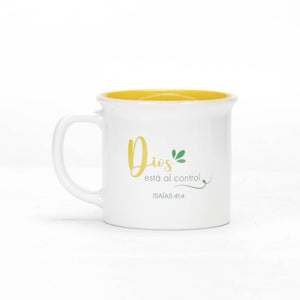 Taza 13 OZ Colección Delicia  Dios al Control