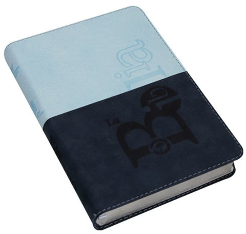 Image of Biblia TLA Mediana Letra Grande Símil Piel Azul Oscuro Azul Claro