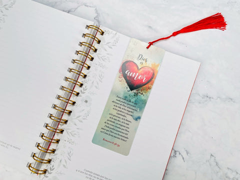 Image of Marcador de Libro con Tassel. Dios es Amor