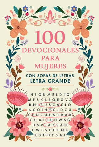 Image of 100 Devocionales para Mujeres con Sopa de Letras Letra Grande