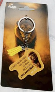 Image of Llavero Acrílico con Tassel. El León de la Tribu de Judá