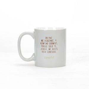 Taza 12 OZ Colección Comparte Con Dios Puedes Descansar