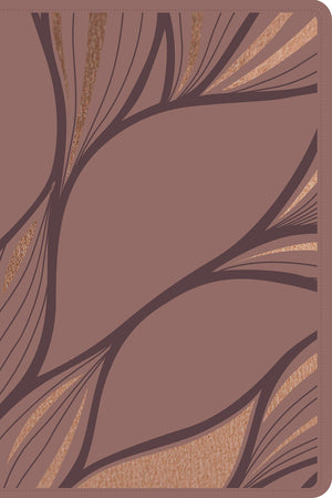 Biblia NTV Letra Grande Tamaño Personal Rosado Metálico Símil Piel