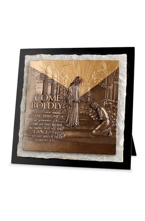 Placa de Escritorio - en Ingles - Come Boldly